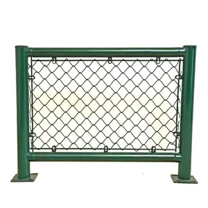 Wholesale 6ft Black PVC Coated Chain Link Mesh Screen Cheap Price Chain Link Fence