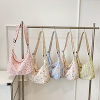 Nouveau modèle de sac à main en toile à bandoulière unique pour femme, style dessin animé mignon, grand sac fourre-tout à fermeture éclair