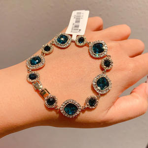 Bracelet en alliage de strass de perceuse d'eau de couleur de conception élevée de mode avec le rhodium et le placage d'or par Mystara pour les cadeaux de fête des femmes - Product Image 5