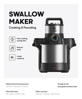 Mixeur Portable Polyvalent pour Usage Domestique et Hôtelier, pour Préparation de Fufu, Hachage de Viande et Cuisson des Aliments – Machine à Préparer les Pâtes Chaudes