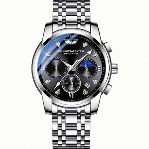 Montre Sport Digitale Lumineuse pour Femme 13ème Génération, Étanche 3 ATM, Mesure de Température, en Alliage Or Blanc et Acier Inoxydable - Product Image 1