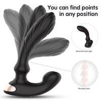 S-HANDE Fernbedienungsgesteuerter Biegbarer Vibrierender Prostata-Massager Analer Stimulator für Männer und Frauen