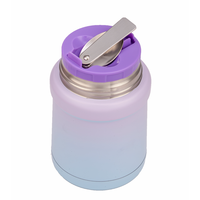 PINKAH - Termo de Acero Inoxidable de Doble Pared de 450 ml (15 oz), Recipiente para Alimentos, Lonchera con Cuchara Plegable