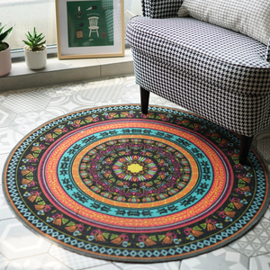 DONGWO Rose Géométrique Gris <span class=keywords><strong>Tapis</strong></span> <span class=keywords><strong>Rond</strong></span> Boho Mandala <span class=keywords><strong>Tapis</strong></span> pour Salon Chambre <span class=keywords><strong>Salle</strong></span> <span class=keywords><strong>De</strong></span> <span class=keywords><strong>Bain</strong></span> <span class=keywords><strong>Tapis</strong></span> <span class=keywords><strong>de</strong></span> Sol <span class=keywords><strong>Tapis</strong></span> Lavable - Product Image 3