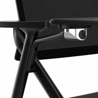 Chaise de formation pliante au design moderne avec tablette d'écriture, chaise de formation ergonomique pour bureau