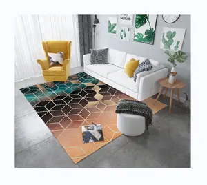 Không gây dị ứng Fluffy OEM sang trọng karpet 3D phòng khách sàn xù xì thảm
