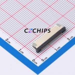 FPC-1.0AS-15PWCR-H25 FFC/FPC Connector SMD,P=1mm,Horizontal Mount Connector Drawer Type Top Contact 15P 1mm - Product Image 1