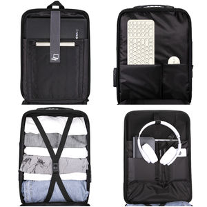 도매 사용자 정의 17 인치 하드 쉘 남성용 배낭 지퍼 폐쇄 스트랩 운반 시스템과 남녀 공용 방수 USB 노트북 가방 - Product Image 6