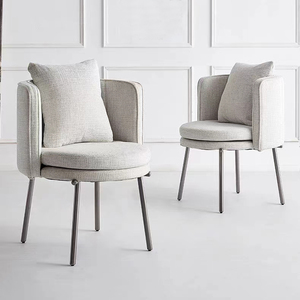 <span class=keywords><strong>Mejor</strong></span> venta italiano minimalista <span class=keywords><strong>tela</strong></span> Silla de comedor de hotel de estilo moderno comedor hardware pie sillón - Product Image 6