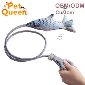 Juguetes Ecológicos Interactivos para Gatos, Pez Móvil Realista, <span class=keywords><strong>Juguete</strong></span> <span class=keywords><strong>de</strong></span> Catnip con Movimiento, Bolsa <span class=keywords><strong>de</strong></span> Aire Divertida para Ejercicios - Product Image 2