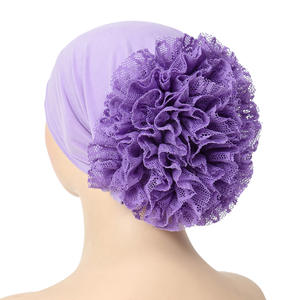 Nouvelle tendance en gros femmes musulmanes respirant chapeau réglable coton Jersey Bonnet Stretch cravate dos casquette volumateur sous-écharpe <span class=keywords><strong>Hijab</strong></span> - Product Image 5