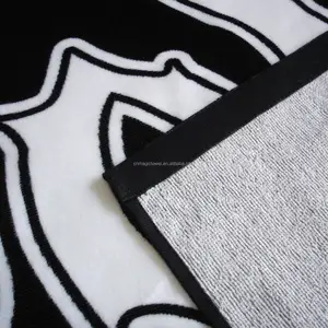 Small MOQ 100% Cotton High Quality Soft Feel Velour Full Color Designer Patterned Digital Active Custom Beach Towel Print