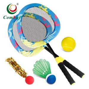 Outdoor Sport Spel Speelgoed 3in1 Bal Badminton Strand Racket Set