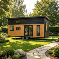 Usine de conteneurs Skyacross, maison modulaire en conteneurs, maison mobile, kits de chalets en bois, villas en bois SIPs, alimentées à l'énergie solaire, écologiques