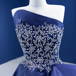 Robe de soirée élégante pour femmes Jancember RSM67374, sans manches, longue, avec fente, brodée - Product Image 4