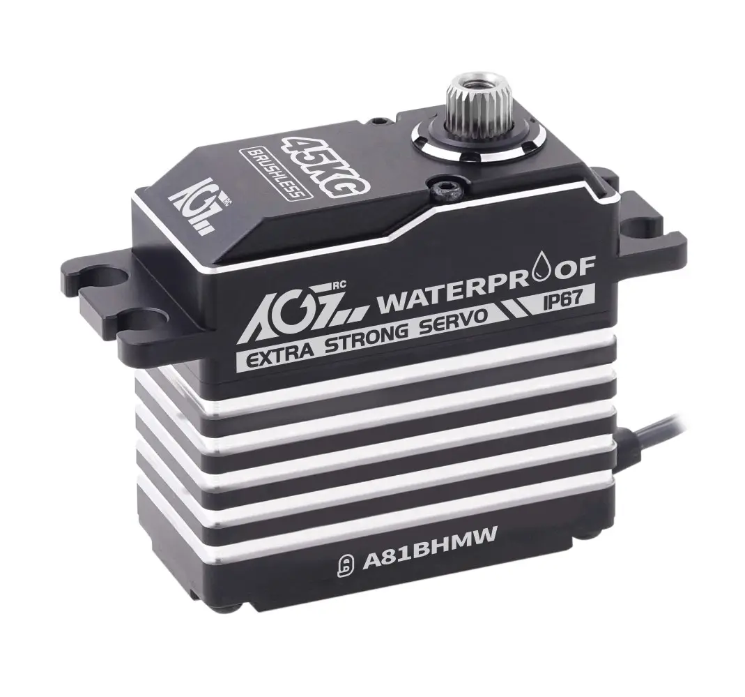 AGFrc A81BHMW 45KG Torque 0.085 High Speed Waterproof Brushless Servo For RC 1/10 Monster Truck /Crawler