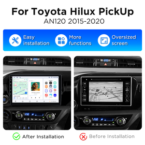 Radio Multimedia con Pantalla Táctil y Navegación GPS Junsun para Automóvil Android, para Toyota Hilux Pick Up AN120 2015-2020, Autoradio para Auto - Product Image 2