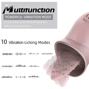 Instant-Pleasure Female Masturbator with Tongue-Licking Vibrator Honey-<b>Bead</b> Tongue Silent Button-Controlled Adult Sex Toy - Product Image 1