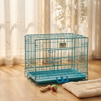 Cage pour chien en métal écologique, vente en gros d'usine, fermeture simple à poussoir, facile à assembler, cage pliable, durable, grand espace