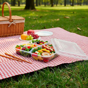 กล่องใส่อาหารแบบใช้แล้<span class=keywords><strong>ว</strong></span>ทิ้ง กล่องเตรียมอาหารแบบใส <span class=keywords><strong>3</strong></span> <span class=keywords><strong>ช่อง</strong></span> ใช้กับไมโครเ<span class=keywords><strong>ว</strong></span>ฟได้ กล่องอาหารกลาง<span class=keywords><strong>ว</strong></span>ันคุณภาพสูง - Product Image 4