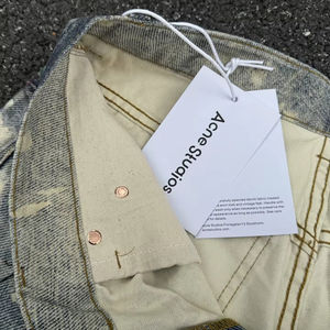 กางเกงยีนส์ขายาวสำหรับผู้ชายกางเกงขาสั้นผ้ายีนส์ทรงหลวมสำหรับผู้ชายเสื้อผ้าแนวสตรีท - Product Image 6