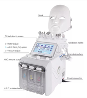 Appareil multifonctionnel 7 en 1 d'hydrodermabrasion Aqua Peel LED pour le rajeunissement de la peau pour les spas