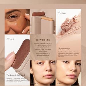 Fond <span class=keywords><strong>de</strong></span> teint crème bâton huile-contrôle maquillage du visage effet longue durée hydratant couverture complète correcteur fond <span class=keywords><strong>de</strong></span> teint bâton - Product Image 5