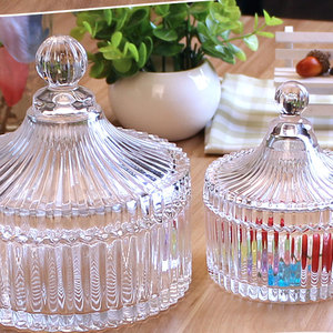Vente en gros à <span class=keywords><strong>prix</strong></span> promotionnel, sucrier en cristal, pot à bonbons avec couvercle - Product Image 3