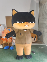 Mascotte de costume ignifuge testée pour la sécurité, idéale pour les cérémonies d'inauguration, avec service de personnalisation des tailles