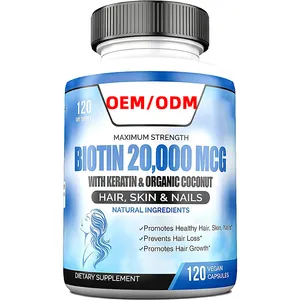 120 Vegan Capsules Hair Growth Supplements Biotin With Keratin Organic Coconut For Biotin Supplements Healthy Hair Skin