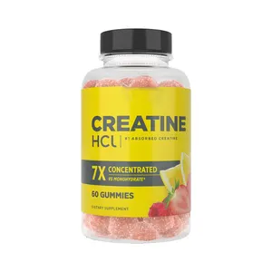 Eigenmarke Vor-Workout-Supplement Monohydrat Kreatin-Gummi natürlicher Geschmack für Muskelwachstum und Stärke Trainings-Erholung