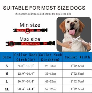 Collar LED para Mascotas Recargable por USB con Diseño de Huella de Perro 3D en Cinta de Poliéster y Goma Cómoda, Gran Venta - Product Image 4