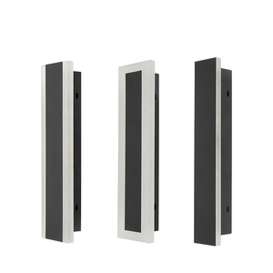 Lámpara de pared <span class=keywords><strong>LED</strong></span> de policarbonato moderna de 16W, luz decorativa alimentada por energía Solar para exteriores impermeable cuadrada de aluminio para puerta de entrada de jardín - Product Image 2