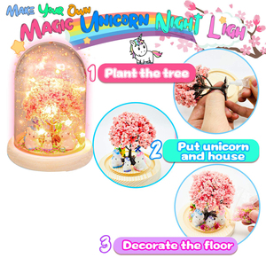 Create Your Own <strong>Magical</strong> Mini Plant Garden in a Jar DIY Light up Unicorn Terrarium <strong>Kit</strong> for Kids with LED <strong>Mushroom</strong> Lights/ - Product Image 2