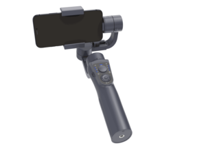 Stabilisateur de cardan <span class=keywords><strong>pour</strong></span> perche à selfie compatible, avec suivi de visage IA, rotation à 360°, anti-tremblement 3 axes et studio photo intégré - Product Image 4