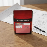Pochette personnalisée multi-compartiments en PET/PE laminé avec encoche de déchirement pour kits de composants électroniques