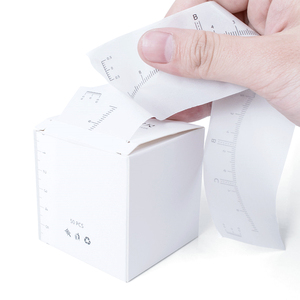 2022 nuevo logotipo personalizado 50 unids/caja desechables frente gobernante etiqueta engomada de papel adhesivo frente de regla - Product Image 2