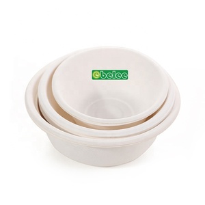 Biodegradable Disposable Sugarcane Bagasse <strong>Paper</strong> <strong>Pulp</strong> Mould Soup Salad <strong>Bowl</strong> with Lid Sugarcane Bagasse <strong>Bowl</strong>