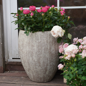 Grand et élégant pot de fleurs en <span class=keywords><strong>plastique</strong></span> P133, cylindre d'eau, présentoir robuste pour plantes aquatiques, nénuphars pour jardin - Product Image 1