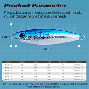 เหยื่อจิ๊กโลหะ MOOKZZ 5g-40g แบบแบน <span class=keywords><strong>ตก</strong></span>ช้า สำหรับตีไกลพิเศษ <span class=keywords><strong>ตก</strong></span><span class=keywords><strong>ปลา</strong></span>ชายฝั่ง ใช้ได้ทั้งน้ำจืดและน้ำเค็ม เหมาะสำหรับตกปลาเพิร์ชและปลากะพง - Product Image 4