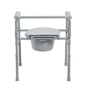 Sedia Comoda Regolabile in Altezza Economica in Acciaio Inossidabile per Anziani e Disabili Arredo Bagno - Product Image 4