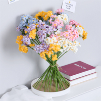 Vente en gros fleur au crochet Bouquet au crochet fait main crochet artificiel floraison Cinq têtes ne m'oublient pas fleurs faites à la main