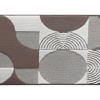 Washable Machine Made Modern Polypropylene Jacquard Geometric Medium Pile Floor Mats Non Slip Long Runner Rugs Eco-Friendly