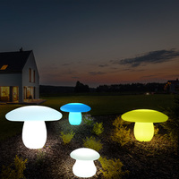 Extérieur Étanche Simple Solaire Paysage Décoratif Cour Lampe IP65 Noël Jardin Éclairage Lumineux Champignon Pelouse