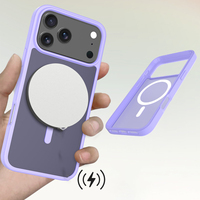 Funda magnética mate para Iphone 17 15 16 14 13 12 11 Pro Max Plus 17pro 17air Fundas protectoras para teléfonos móviles a prueba de golpes