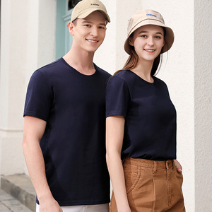Simple Cotton Round Neck <b>T</b>-<b>Shirt</b> For Women And Men Summer Casual Wear <b>Plain</b> Design Short Sleeve Unisex Tee Light <b>Pink</b> Color - Product Image 4