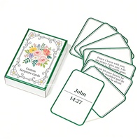 Cartes d'étude biblique et d'encouragement personnalisées, cartes d'affirmation biblique chrétienne de haute qualité pour enfants