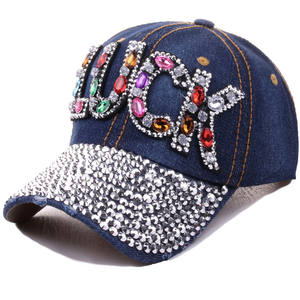 Sombrero de béisbol vaquero con diamantes de imitación para hombre y mujer, gorra deportiva con visera, ajustable, brillante, colorido, productos a la moda, 2022 - Product Image 2