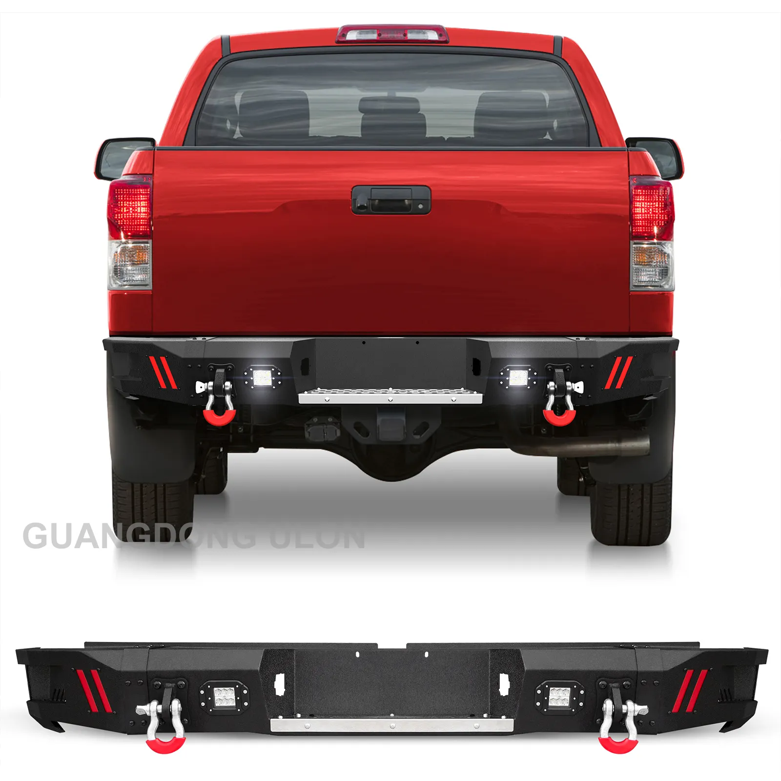 Factory Price Tundra Full Width Rear Step Bumper with LED fit 2007 2008 2009 2010 2011 2012 2013 Toyota Tundra Pickup Truck