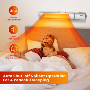 屋外赤外線ヒーター米国製壁取り付けゴールデンチューブ - Product Image 3